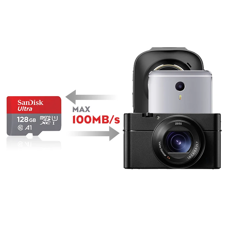 Карта памяти SanDisk 16 ГБ 32 64 Гб 128 C10 micro SD карта UHS I cartao de memoria tf флэш A1 для смартфона 256