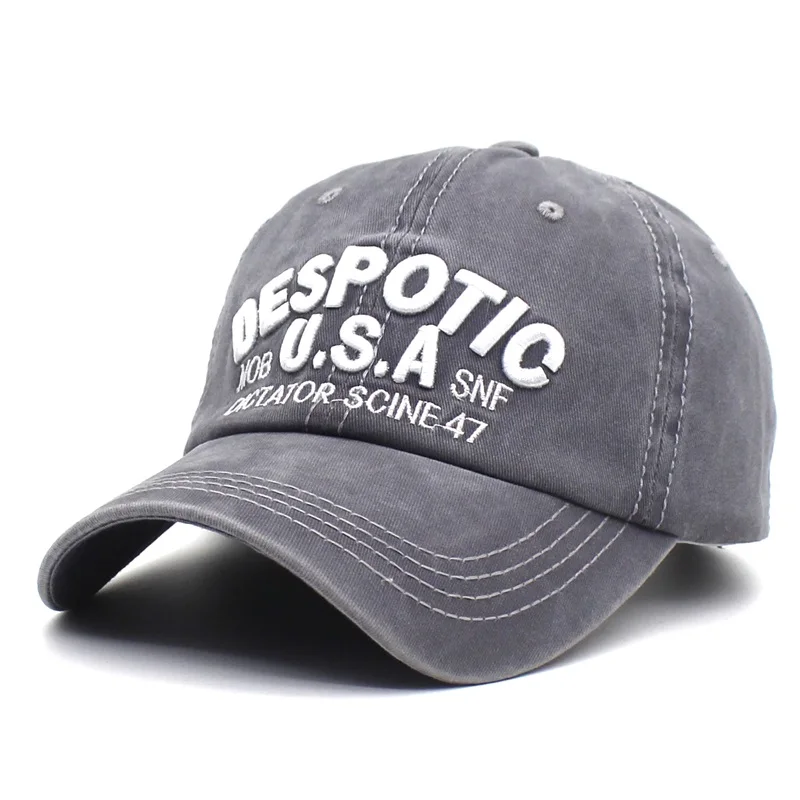 Ditpossible 2018 Новый промывают ткань хлопок Snapback Шапки для Для мужчин Винтаж буквы
