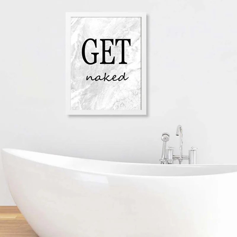 Получите плакат и печать на холсте Настенная картина с цитатами в туалете