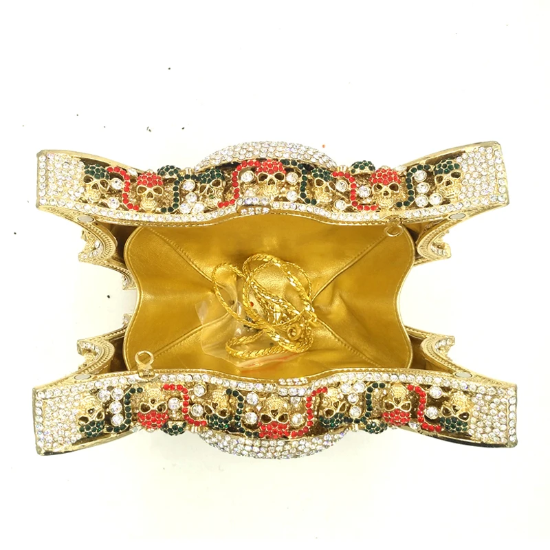 

Gold/Black Crystal Clutch Evening Bags Women Party Purses Fashion Red/White Diamond Lady Dinner Mini Clutches Handbag Female Bag