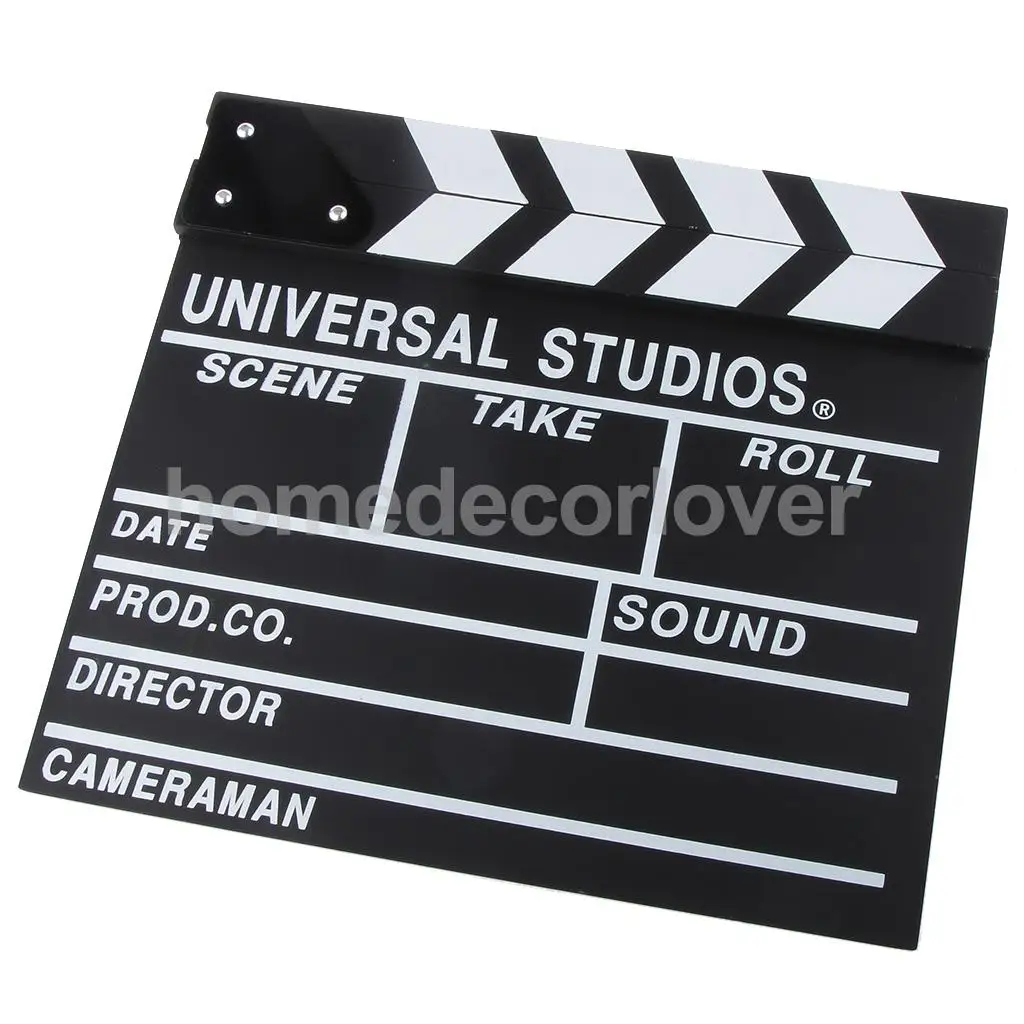 

Wooden Film Directors Clapper Board Clapper Action Board 20CM X 18CM