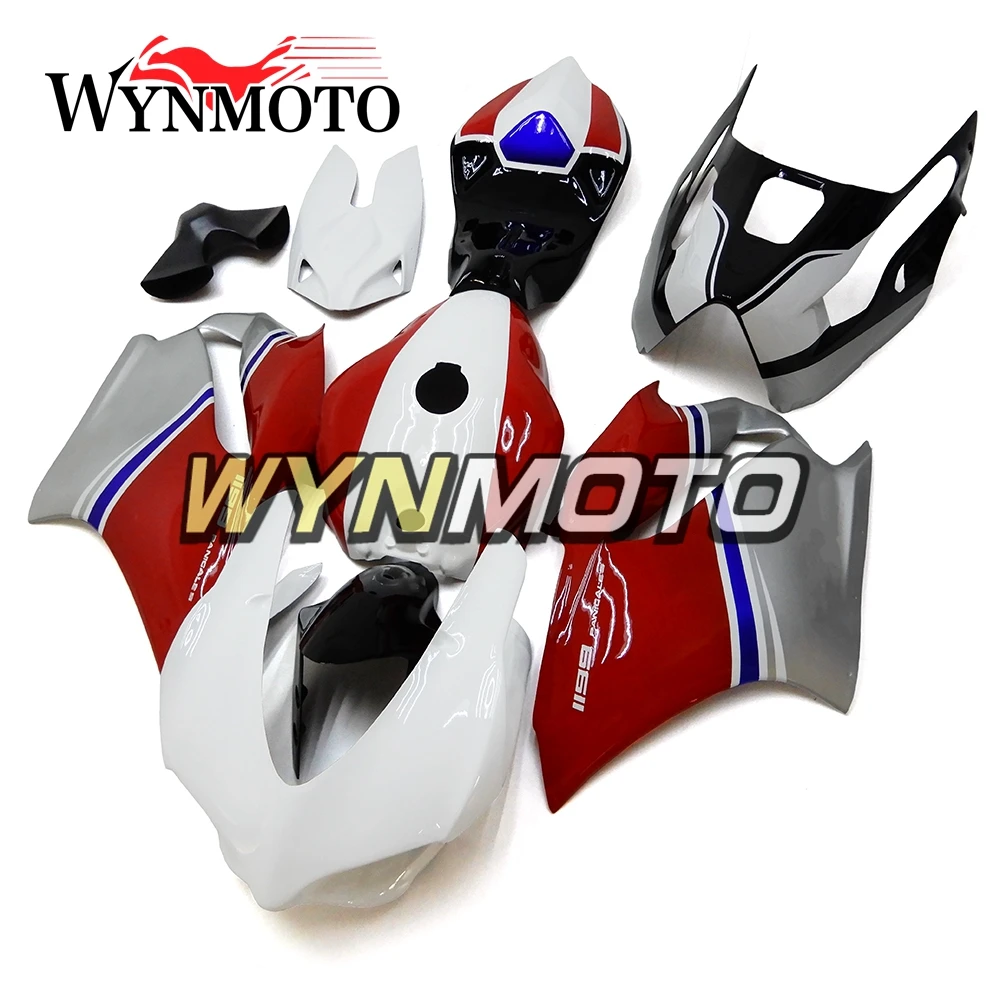 Complete Fiberglass Racing Fairings For Ducati 1199 899 Year 2012 2013 ABS Motorcycle Full Fairing Kit Red White Body Frames | Автомобили