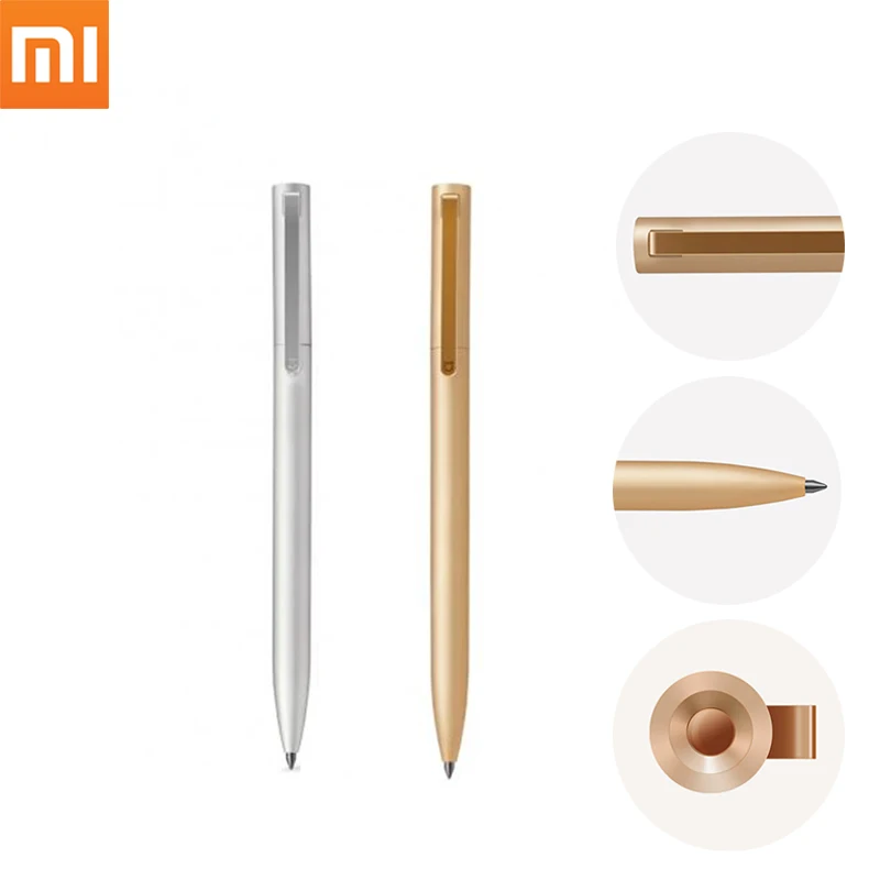 Оригинал Xiaomi Mijia умная металлическая Золотая Серебряная ручка чернила Япония