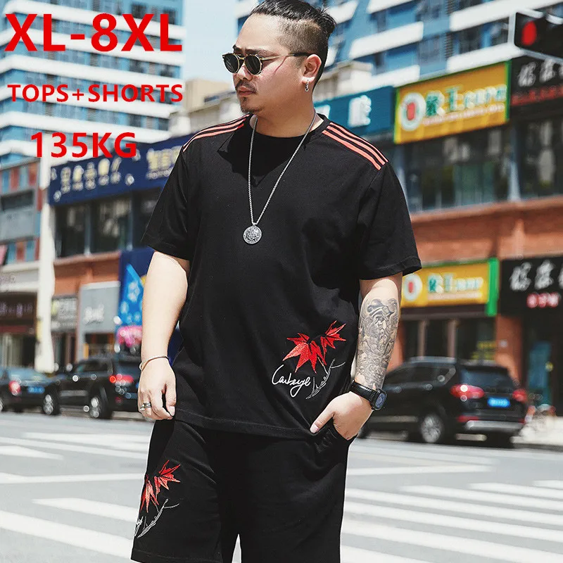 Спортивный костюм Мужская футболка шорты комплекты из 2 предметов летний