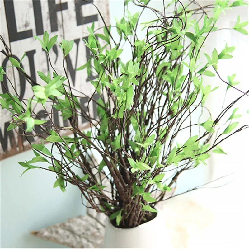 Willow Branch Artificial Flower Fake Bouquet For Wedding Home Table Decoration Chinese New Year | Дом и сад