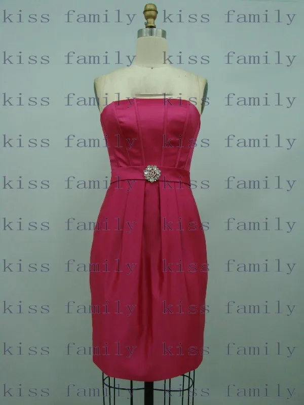 short evening gowns 2014 New Real Sample sheath satin mini sexy gown kiss family | Свадьбы и торжества
