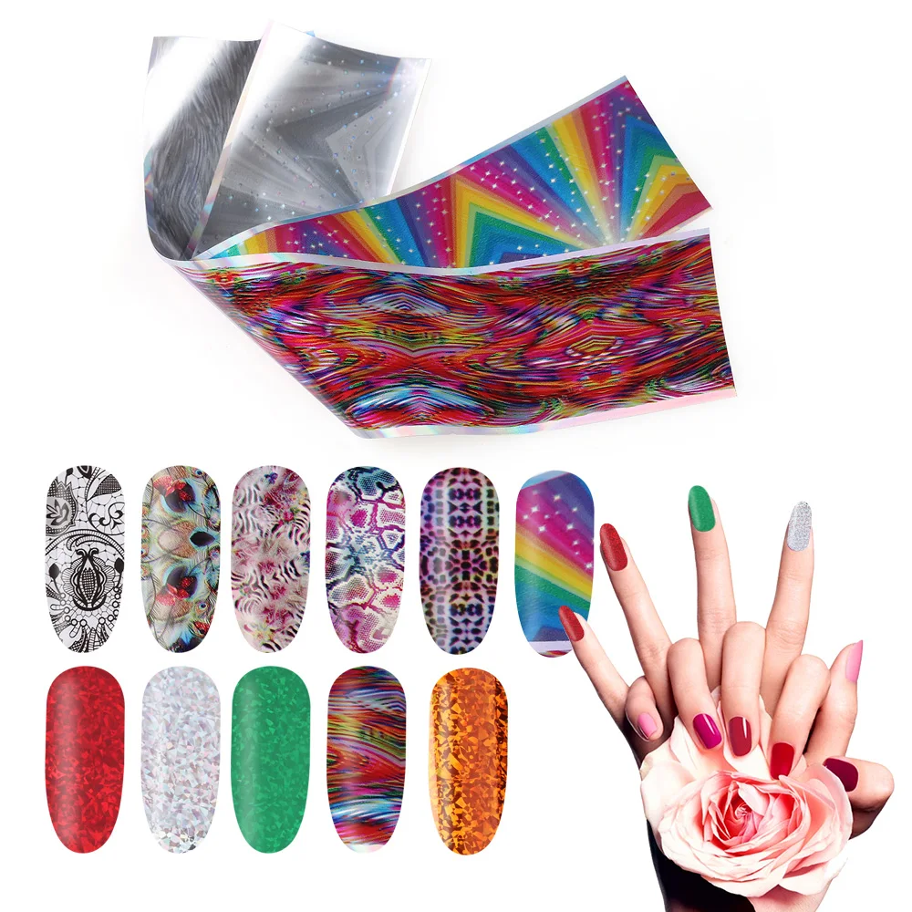 1 Набор декоративная Фольга для ногтей с градиентом | Красота и здоровье