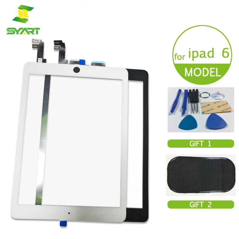 SYART лучшее качество сенсорный экран стекло дигитайзер Замена для iPad 6 air 2 ipad