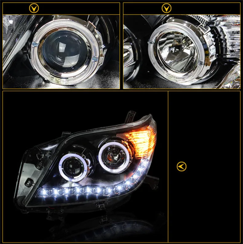 Ownsun светодиодный проектор с орлиным глазом DRLs HID Bi-Xenon для Toyota Prado 2010-2013