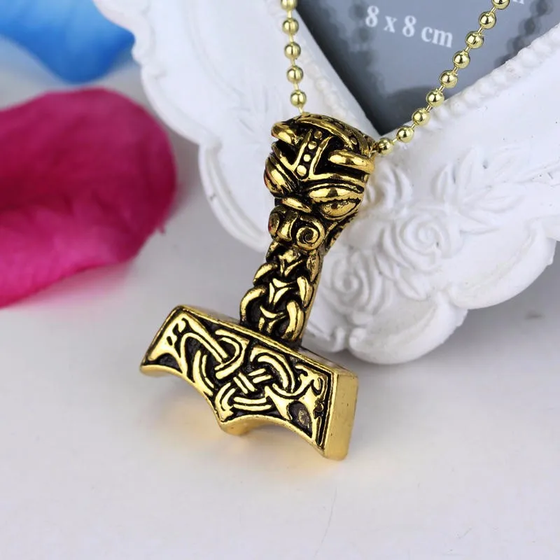 10 стилей Мститель Тор ожерелье молоток Темный мир сплав THOR'S HAMMER Magick Мужская подвеска ожерелье ювелирные изделия Прямая поставка
