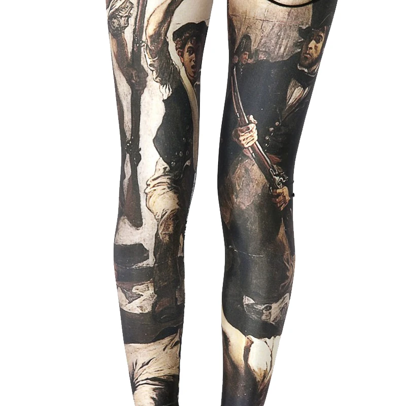 Palicy Leggings Women's Punk Style High Waist Leggings 3D Digital Print Pants Women New Design Elasticity Trousers