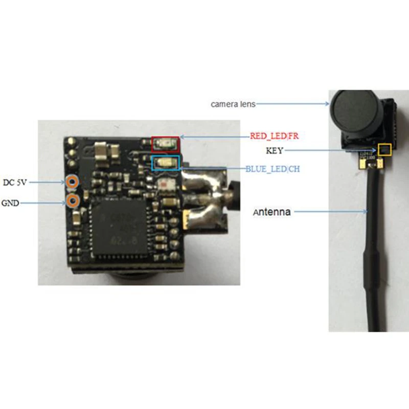 Skyzone 5,8G 25mW 48CH 48 канальный FPV передатчик с ИК чувствительным PAL/камера NTSC для камеры дронов FPV квадрокоптера