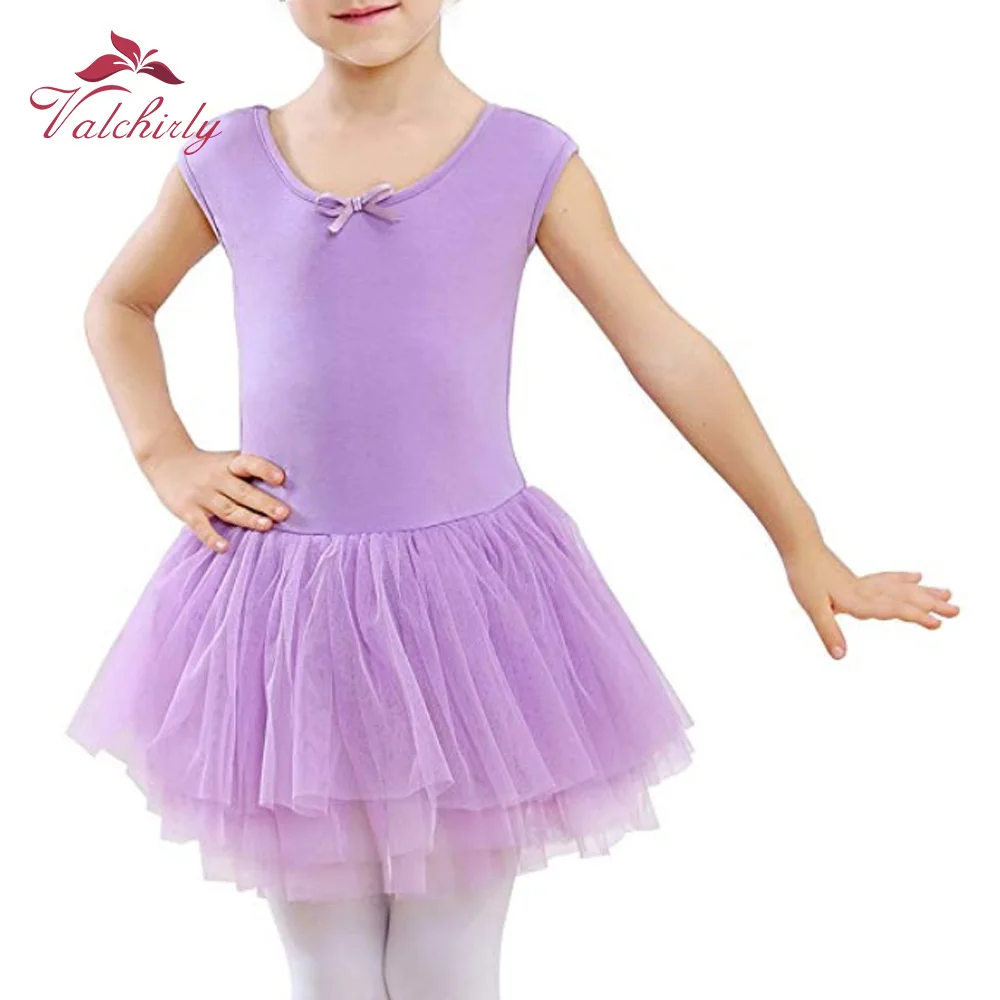 Lavender Ballet Tutu Girls Dance Leotards Toddlers Ballet Skirt Dress Tutu Leotard for kids