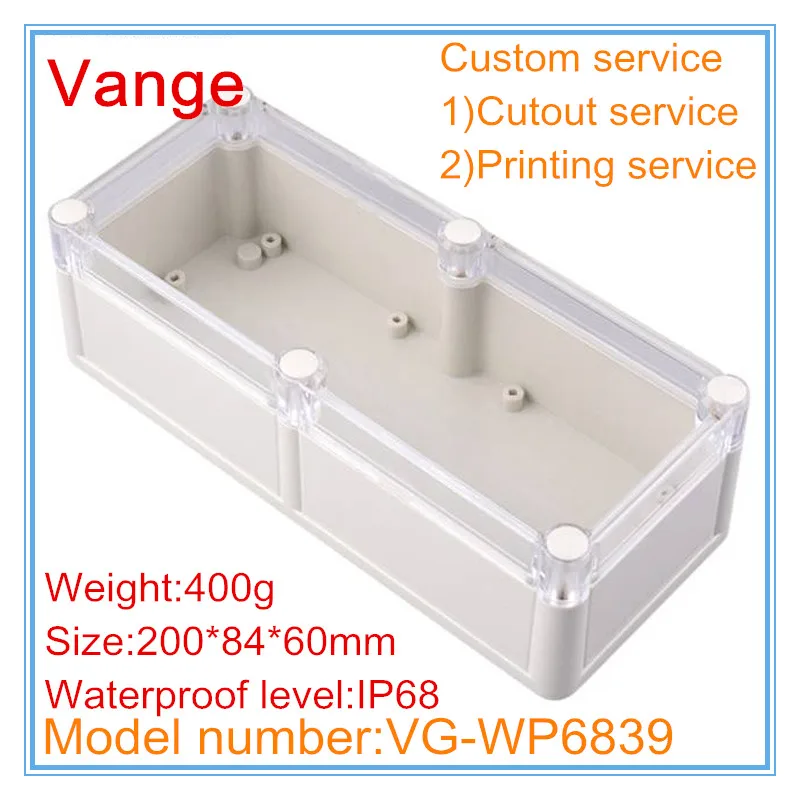 2 шт./лот профессиональный экструзионный корпус для прессформы 200*84*60 мм IP68