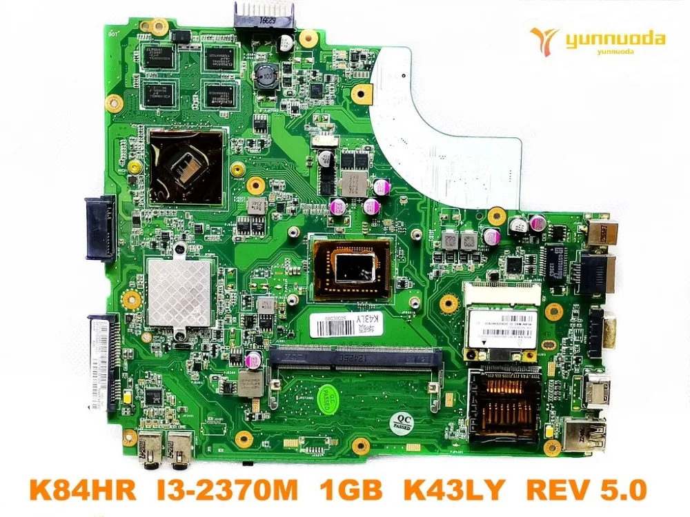 Original for ASUS K84HR laptop motherboard K84HR  I3-2370M  1GB  K43LY  REV 5.0   tested good free shipping