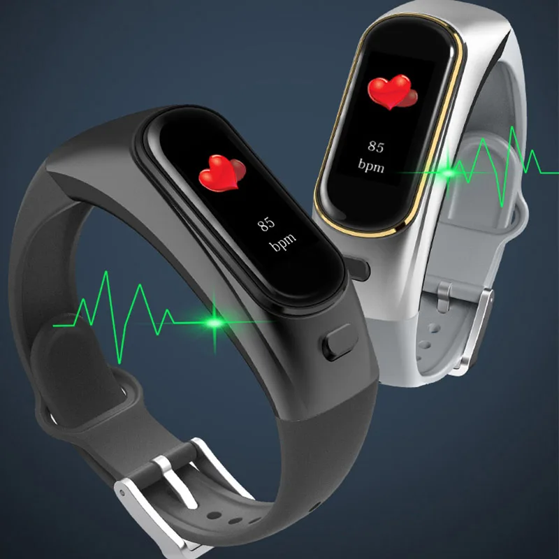 Bluetooth H109 гарнитура Talk смарт-браслет монитор сердечного ритма спортивные Смарт-часы Шагомер фитнес-трекер Браслет