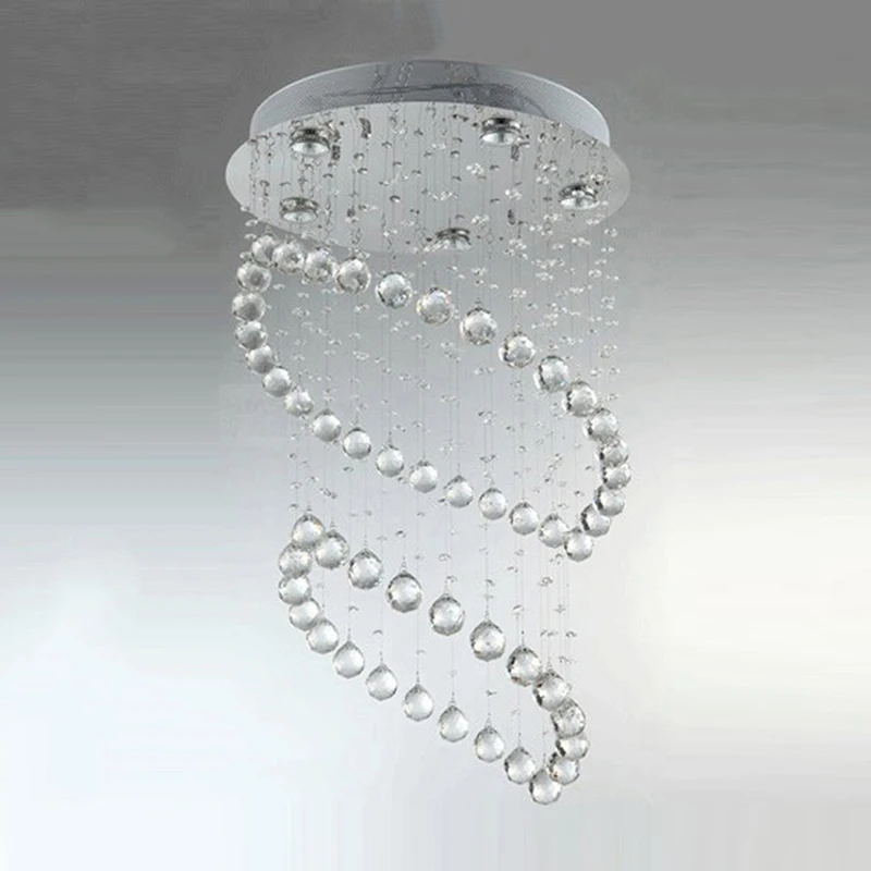 Современная хрустальная Европейская винтажная люстра в стиле лофт с 5 лампами GU10