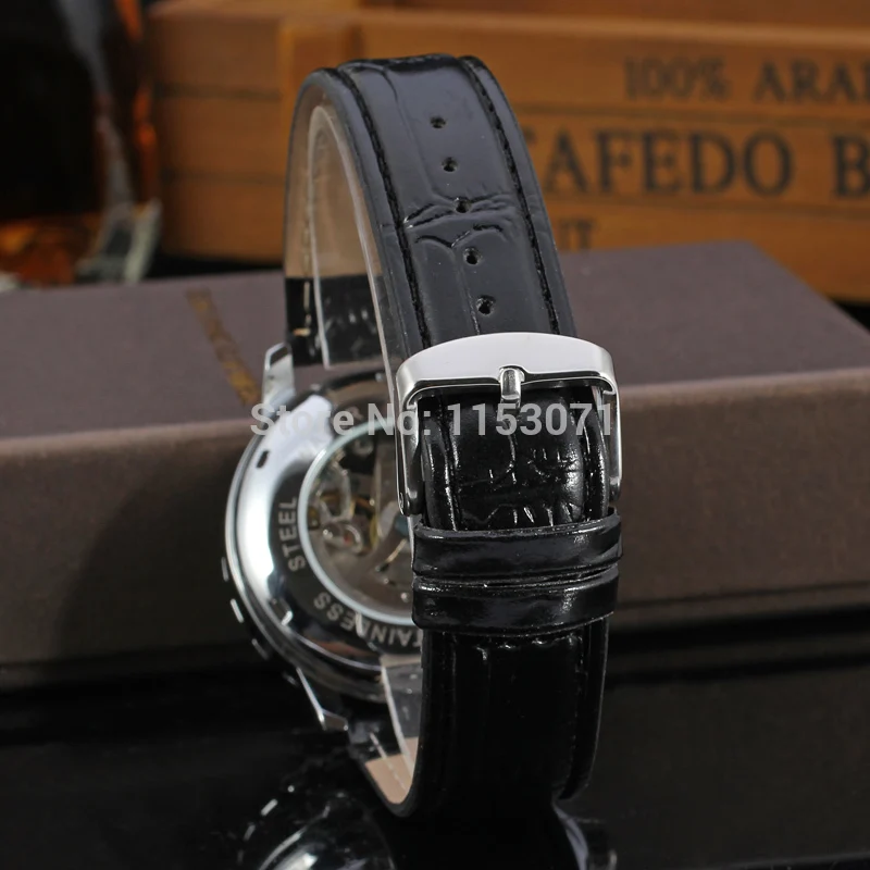 Новые Автоматические Мужские наручные часы скелетоны серебристого цвета WRG8079M3S2