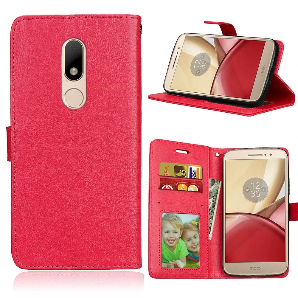 Чехол книжка для Motorola Moto M XT1663 XT1662 чехол бумажник из искусственной кожи телефона