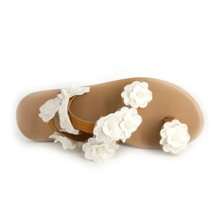 Сланцы женские в полоску красивые пляжные шлепанцы с цветочным принтом вышивка