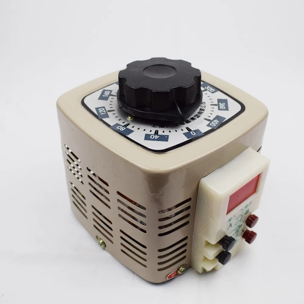 Однофазный регулятор вход 220 V цифровой дисплей Регулируемый трансформатор 500 W стабилизатор напряжения Регулируемый TDGC2 0.5kVA 0 V-400 v