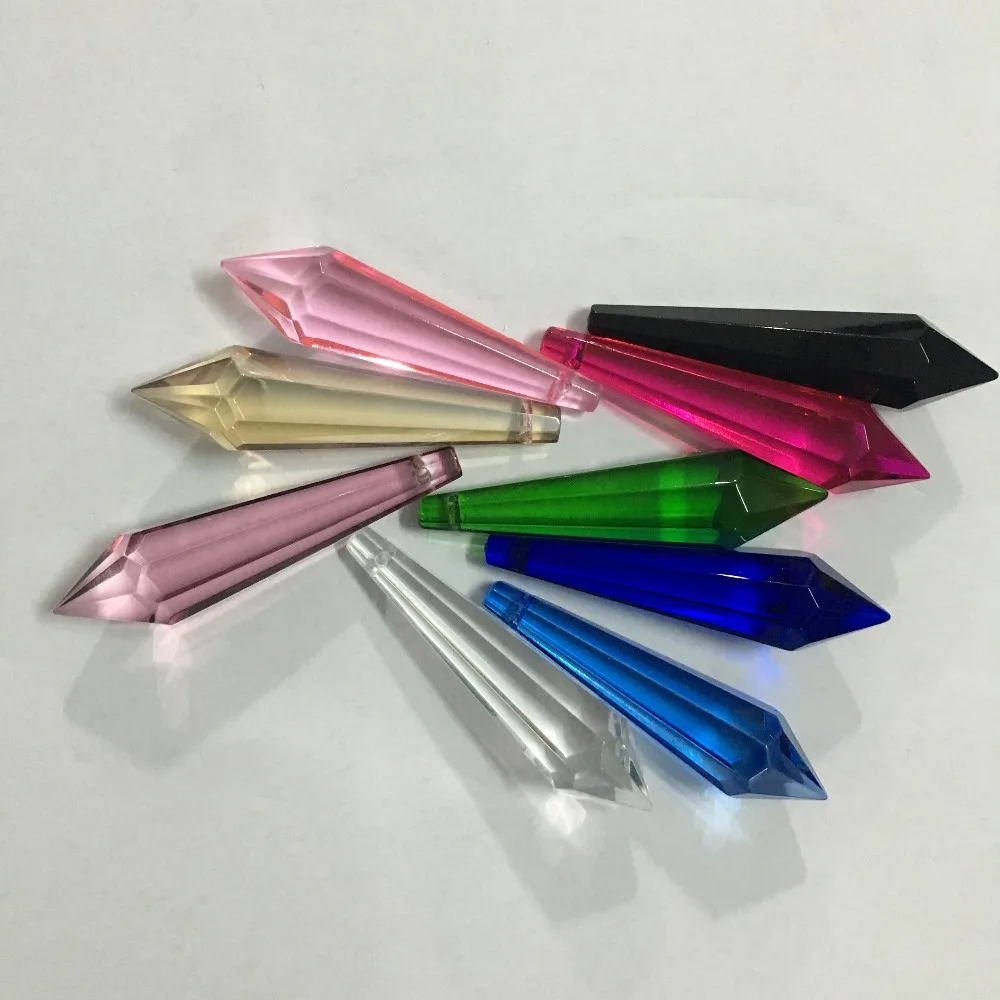 10/30 шт. кристаллические люстры в виде сосулек 80 мм| |