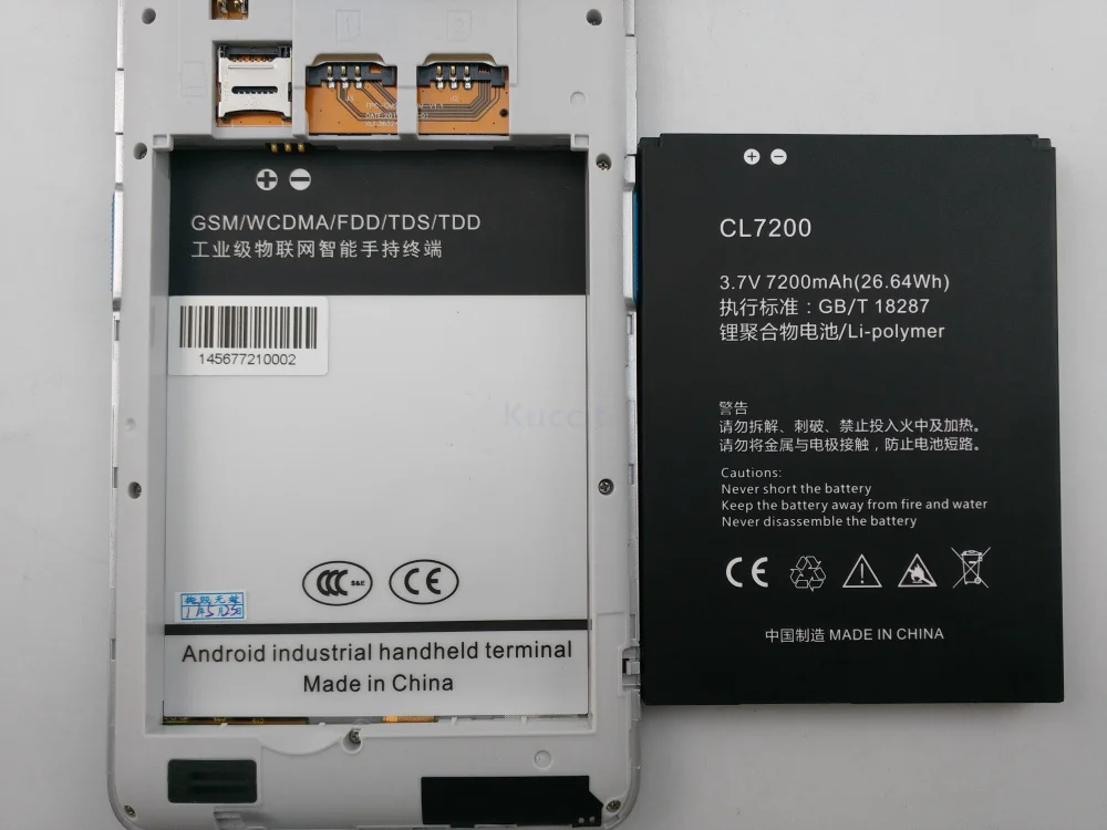 " КПК ручной терминал данных UHF RFID 2D лазерный сканер штрих-кода NFC Прочный планшетный ПК противоударный Android 5,1 сборщик данных gps
