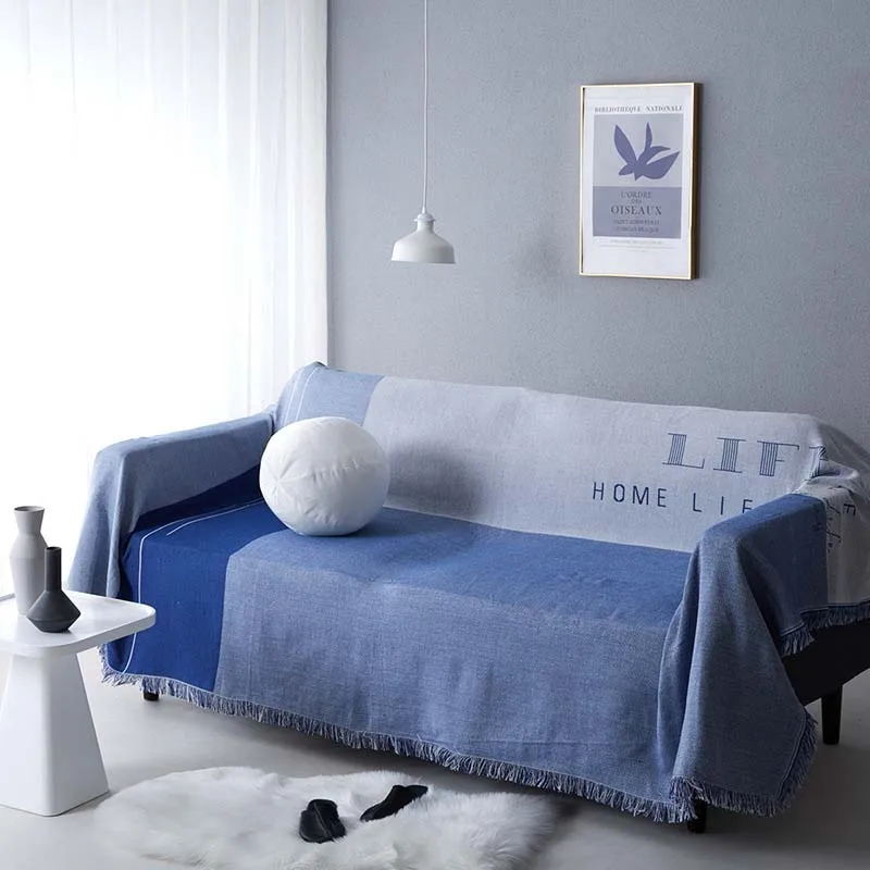 Лоскутное трикотажное одеяло для гостиной салона хлопковое кресло покрывало