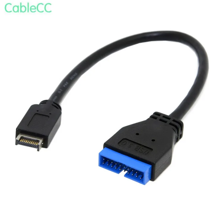 USB 3 1 головка передней панели к 0 20 контактный разъем Удлинительный кабель см для