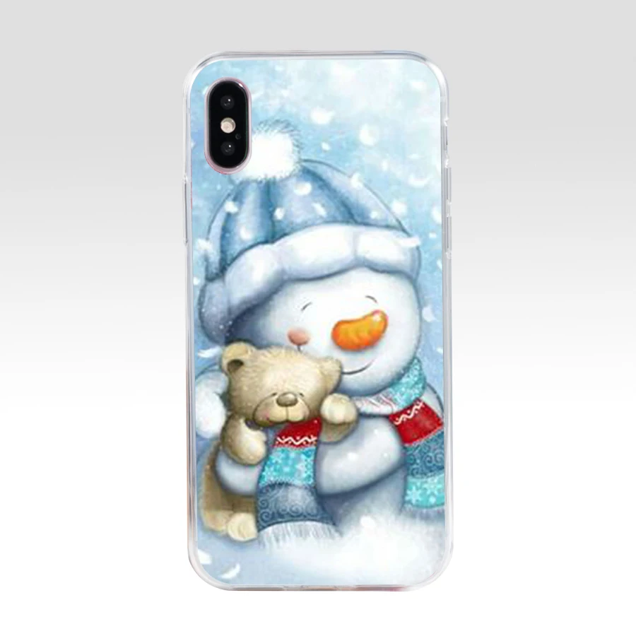 49AQ Новый год Рождество Мягкий Силиконовый ТПУ чехол для телефона iphone 5 5s se X XR XS Max |