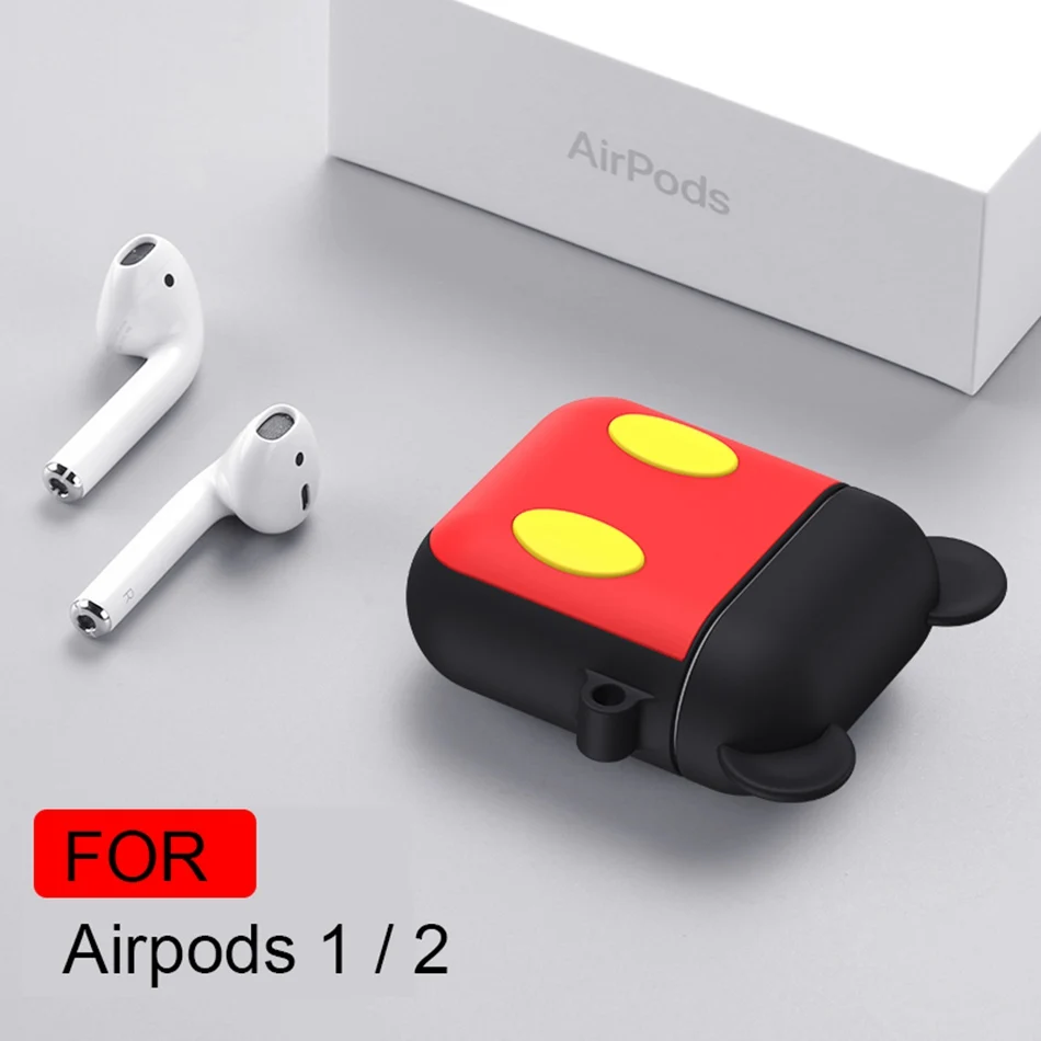 Чехол для наушников для Airpods 2, чехол, силиконовый, шоколадный, милый, мультяшный, чехол для Apple Air Pods, чехол для наушников для Earpods, кольцевой ремешок