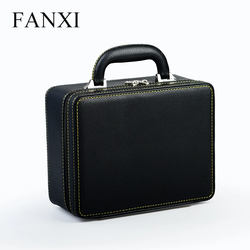 Fanxi 2018 высококачественный черный PU чехол для дисплея ювелирных изделий с