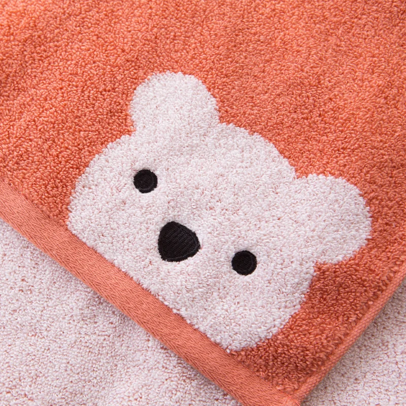 100% натуральный хлопок мультяшный медведь банное полотенце для ванной комнаты