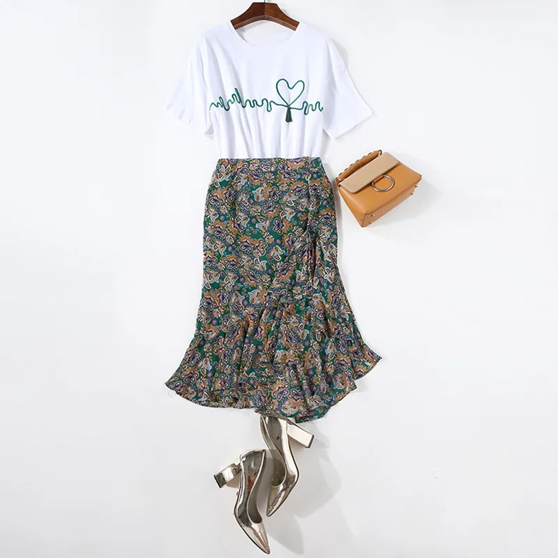 Высокое Качество женщин Из Двух Частей Набор Одежды 2017 Летние Элегантные Дамы