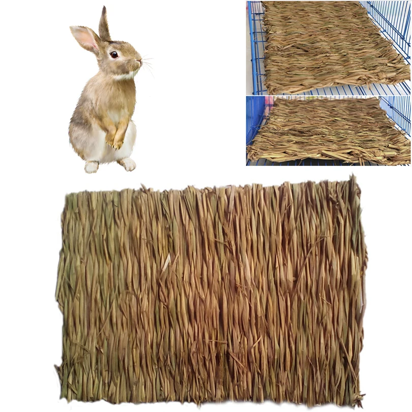 Petacc 11 ''x 8'' трава кровать хомяка тканый маленький коврик для животных