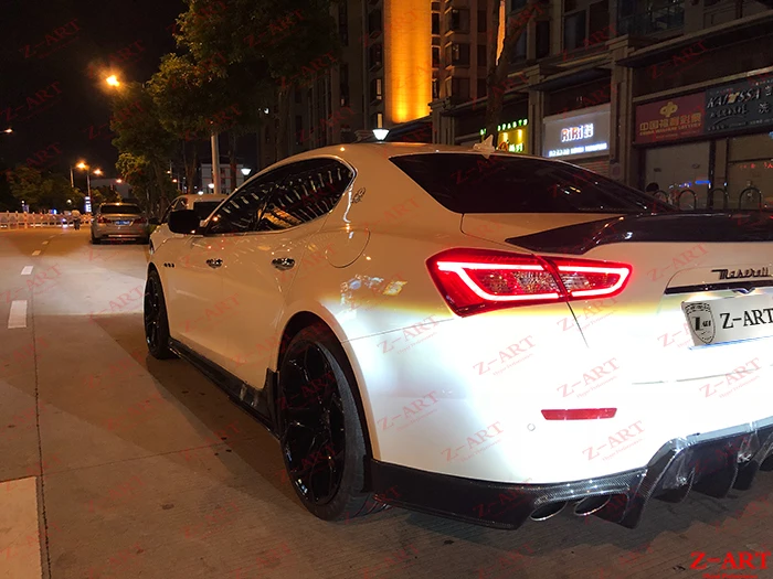 Z-ART Комплект кузова из углеродного волокна для Maserati Ghibli комплект настройки углеродного волокна для Ghibli- углеродное волокно аэродинамический комплект