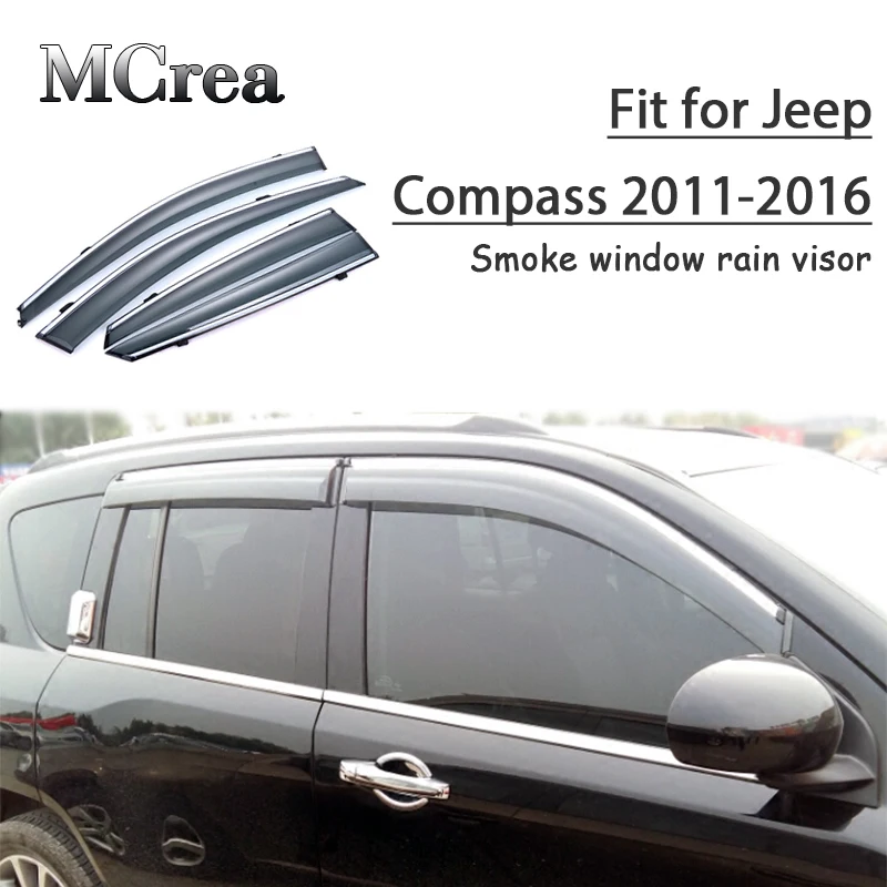4 шт. защитный козырек от дыма для Jeep Compass 2011 2012 2013 2014 2015 2016 | Автомобили и мотоциклы