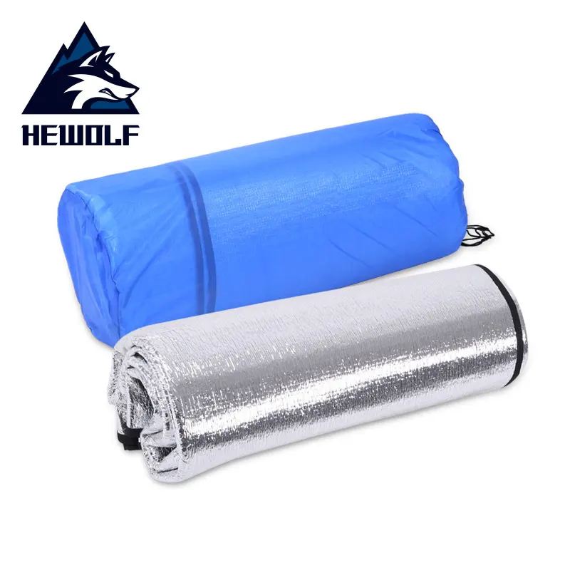 Коврик для кемпинга Hewolf 290x290 см водонепроницаемый из двойной алюминиевой пленки |