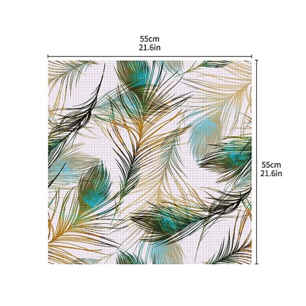Peacock Tropica Table Decal Self Adhesive PVC Wallpaper For Furniture Renovation Peel and Stick Art Home Decor Sticker Oilproof | Дом и сад