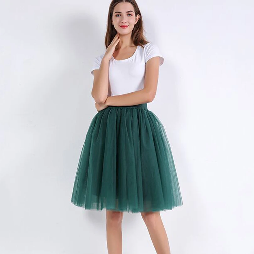 Женская бальная юбка пачка повседневная сетчатая фатиновая в Стиле Лолита 7