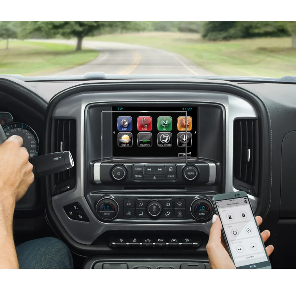 Защитная пленка для навигационного экрана Chevrolet Chevy Silverado 1500 2500HD Колорадо 2015 2019