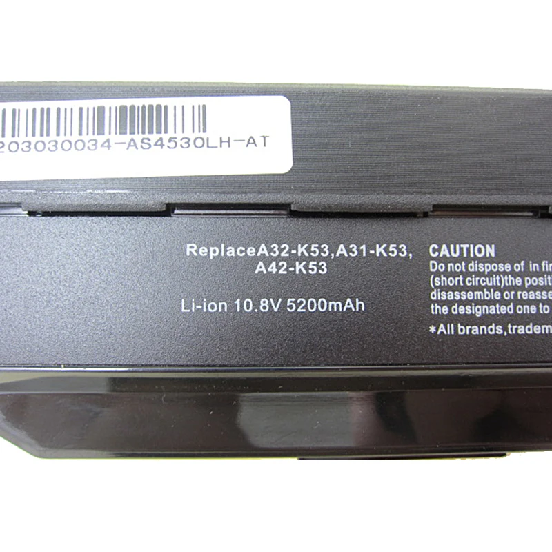 HSW Аккумулятор ноутбука A32-K53 для Asus A43E A53S K43E K43U K43S X54 X54H K43SJ X54C X84 K53S K53 K53SV K53T K53E K53SD X44H батарея