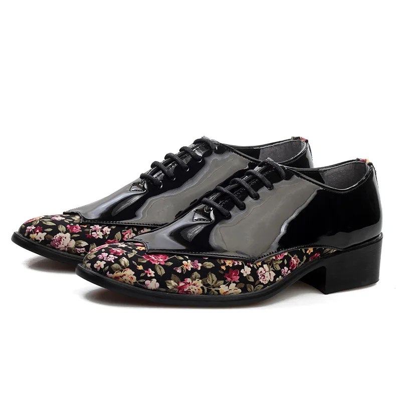 Black Leather Shoes Mermak/Новинка года; мужские туфли из лакированной кожи; модельные туфли-оксфорды с острым носком; модная повседневная обувь; официальная обувь для деловых встреч и вечеринок - Цвет: Black Leather Shoes