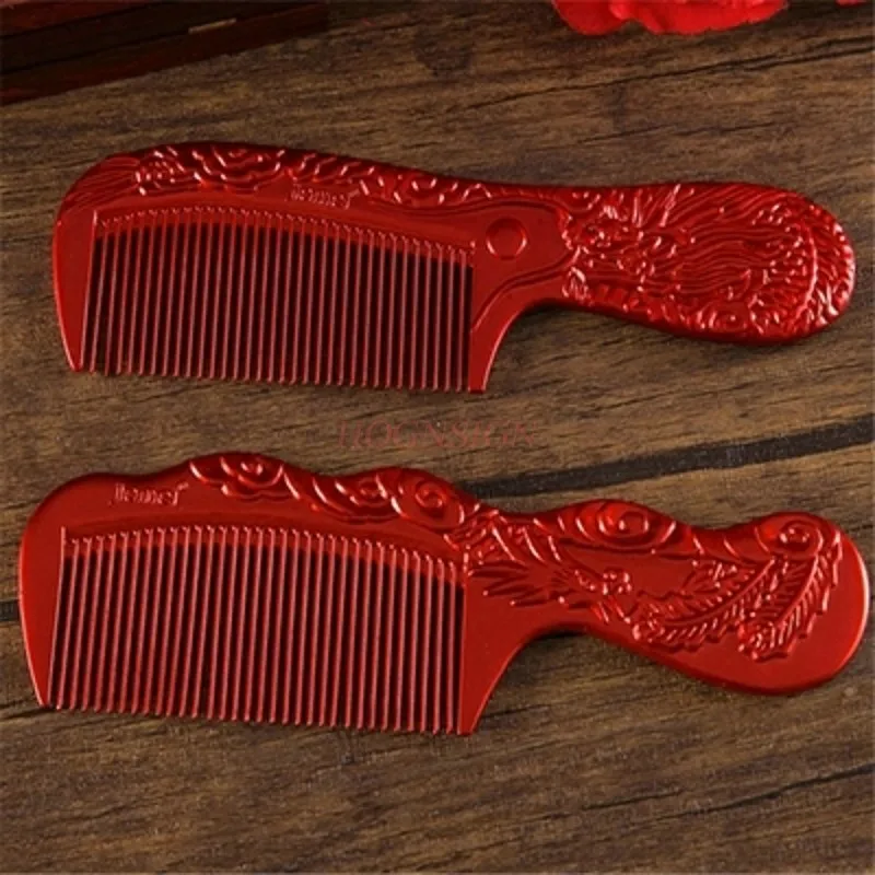 Пластиковая Свадебная красная Расческа для невесты с гребнем толстая резиновая