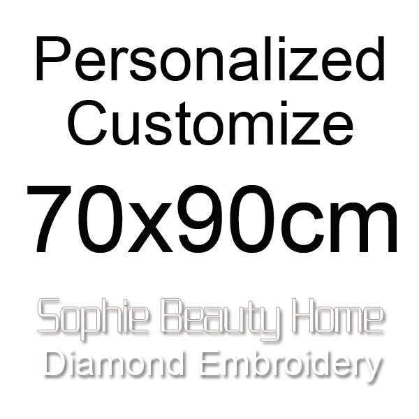 Sophie beauty, сделай сам, полная алмазная живопись, вышивка крестиком, персонализированная на заказ круглый мозаика, квадратная вышивка, фото на заказ, домашнее искусство - Цвет: 70x90cm