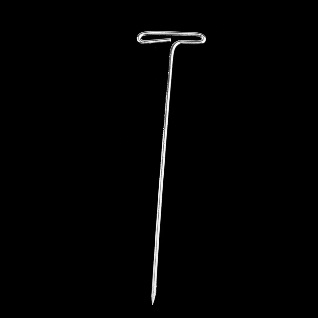 100 шт/уп Т-образные шпильки для париков серебро 6 размеров инструменты укладки