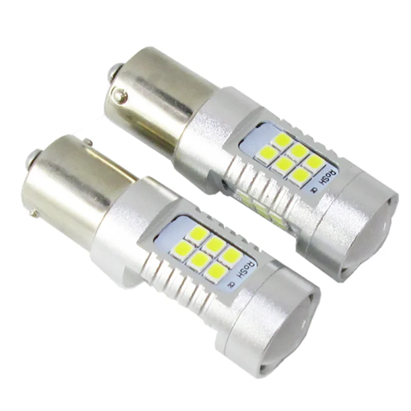 2x Высокая мощность 21 Вт 1156 BAU15S BA15S 21LED Samsung 2835 21smd CANBUS обратного резервного