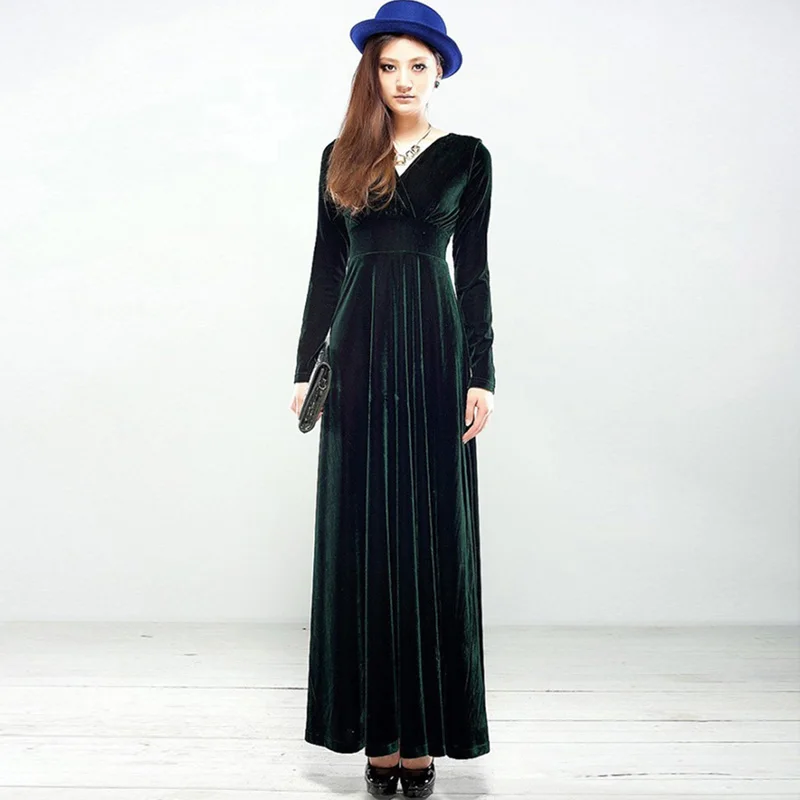 Женское бархатное платье для вечеринки Осеннее модное элегантное