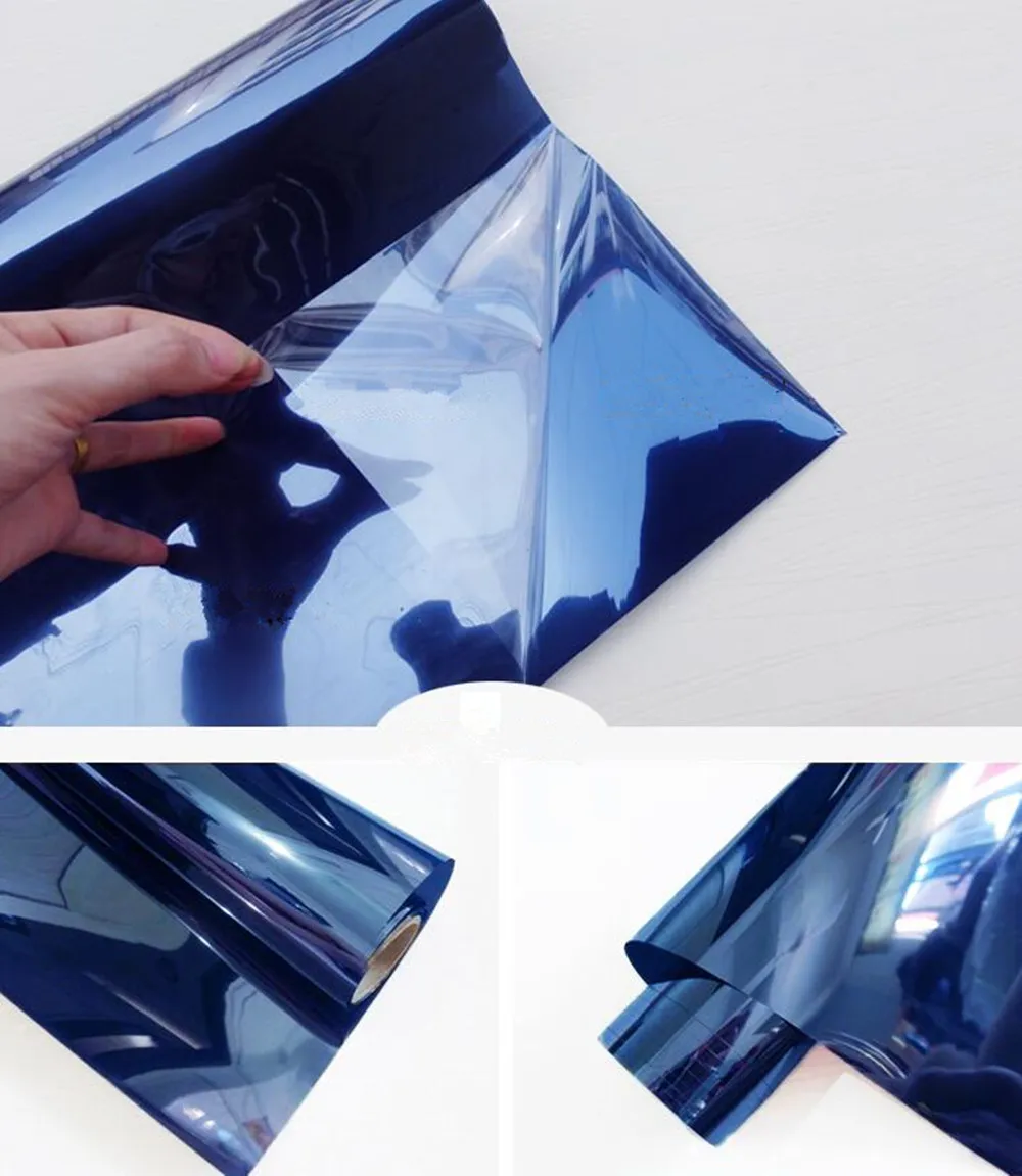 Reflective Window Film Mirror One Way Daytime Privacy Anti UV Decorative Screen Stickers Blue &amp 100ft Wholesale | Дом и сад