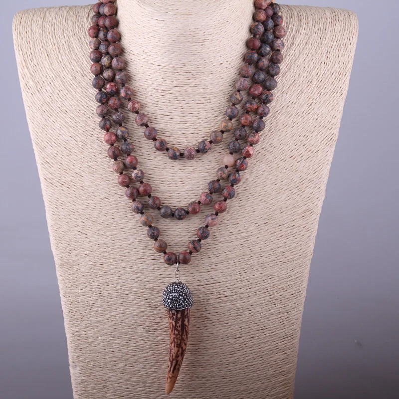 MOODPC модное богемное этническое ювелирное изделие с узлом длинное ожерелье
